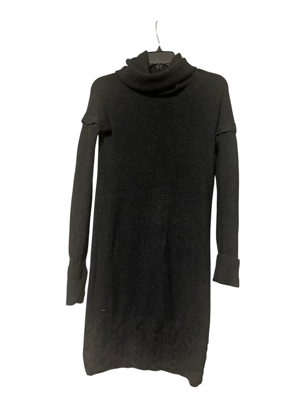 Lacoste Cowl grey Neck Sweater Dress
